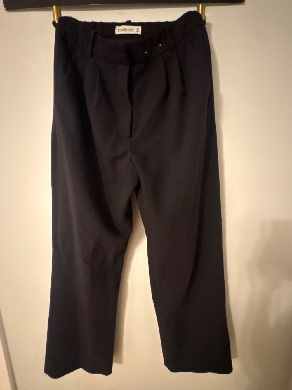 Abercrombie & Fitch Black Tailored Trousers Pants Size 27